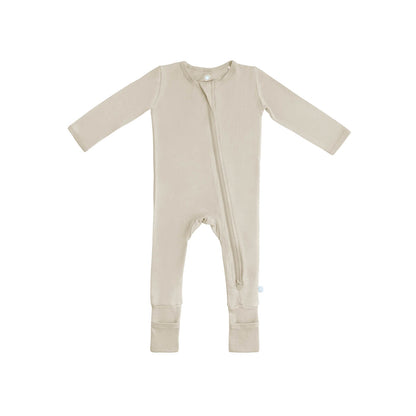 Baby Bamboo Pajamas w/ DreamCuffs® - Oat