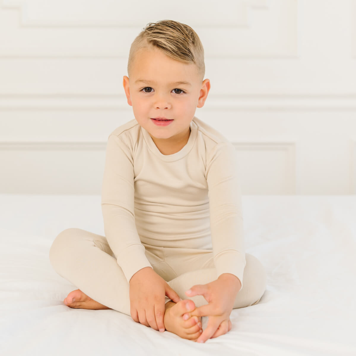 Toddler/Kids Bamboo Pajamas - Oat