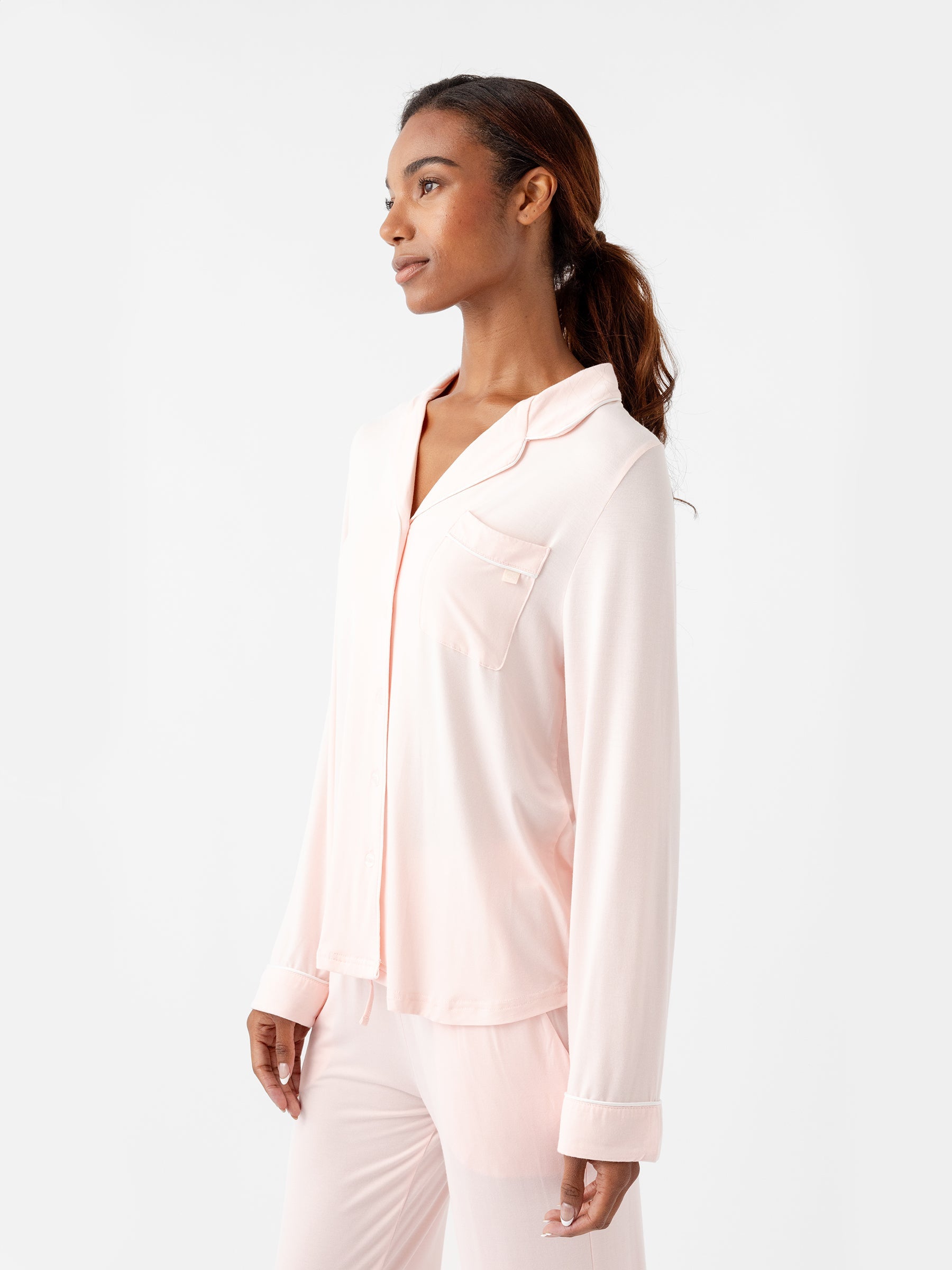 Women&#39;s Bamboo Stretch-Knit Long Sleeve Pajama Set