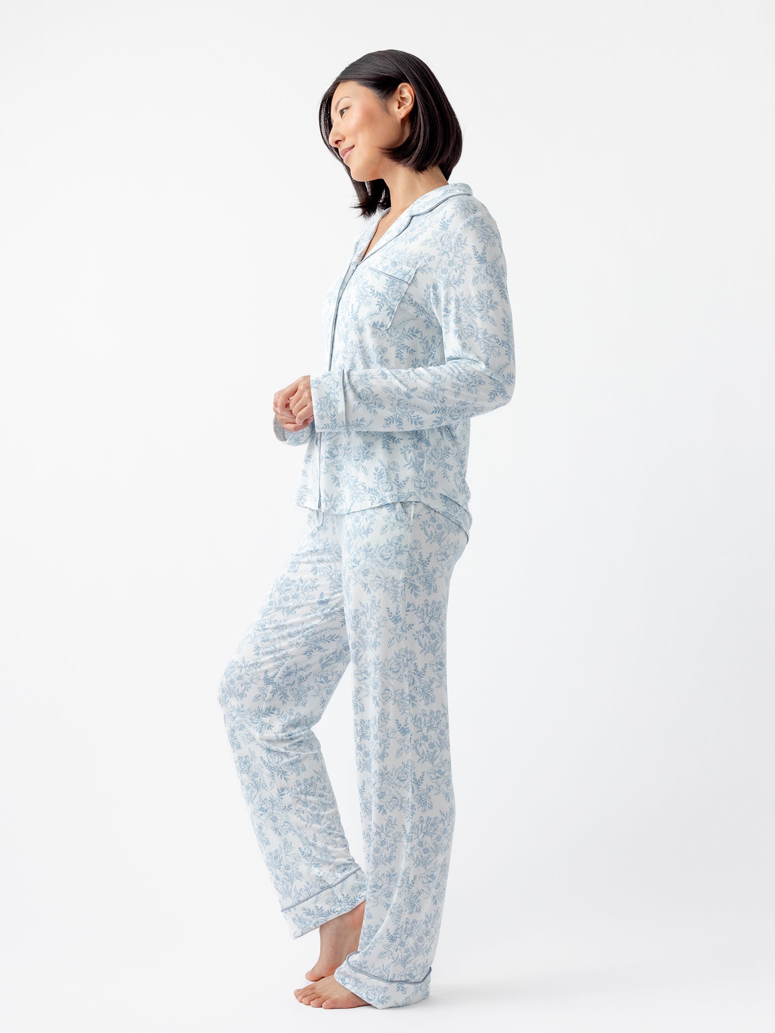Women&#39;s Bamboo Stretch-Knit Long Sleeve Pajama Set