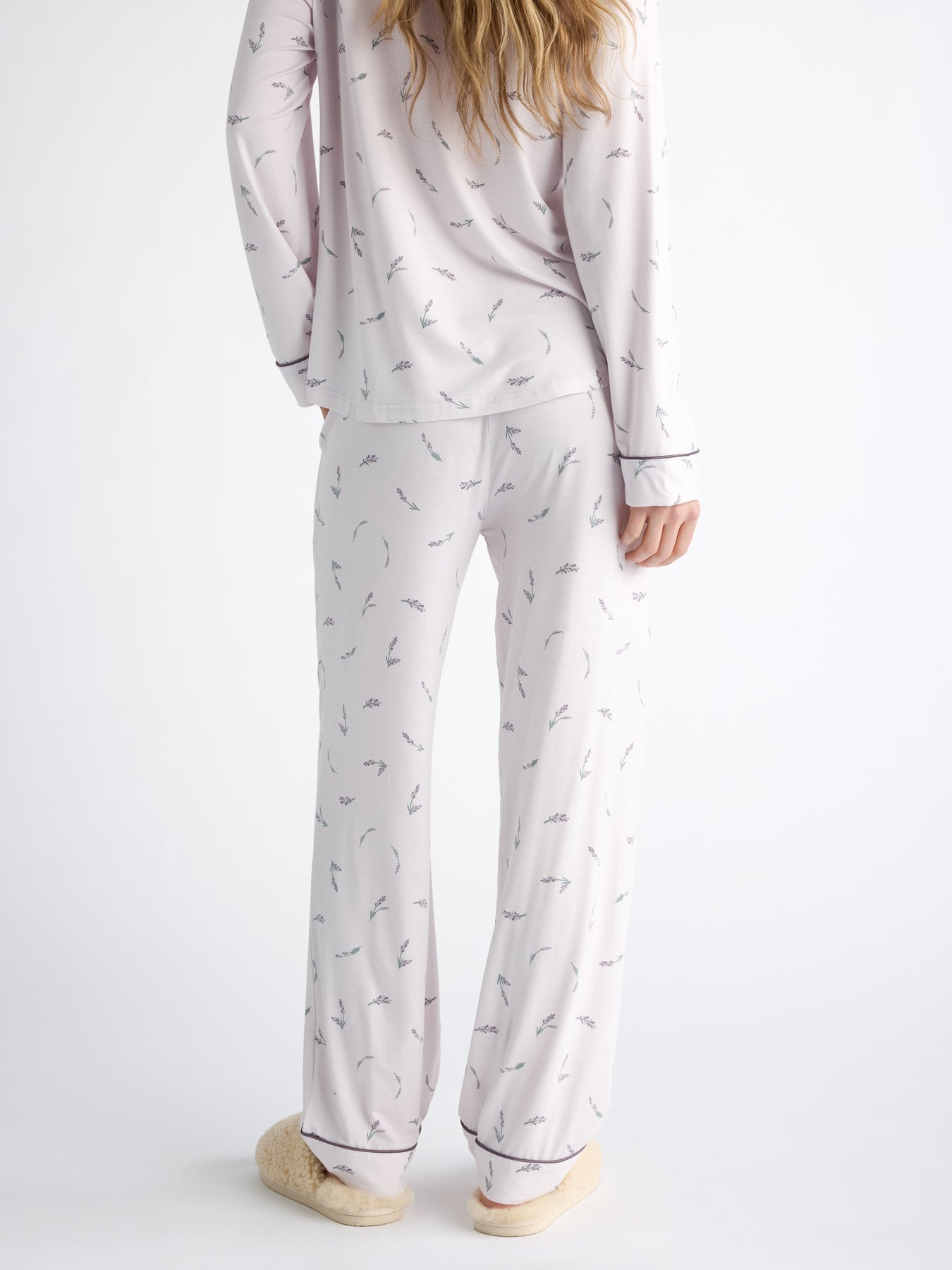 Women&#39;s Bamboo Stretch-Knit Long Sleeve Pajama Set