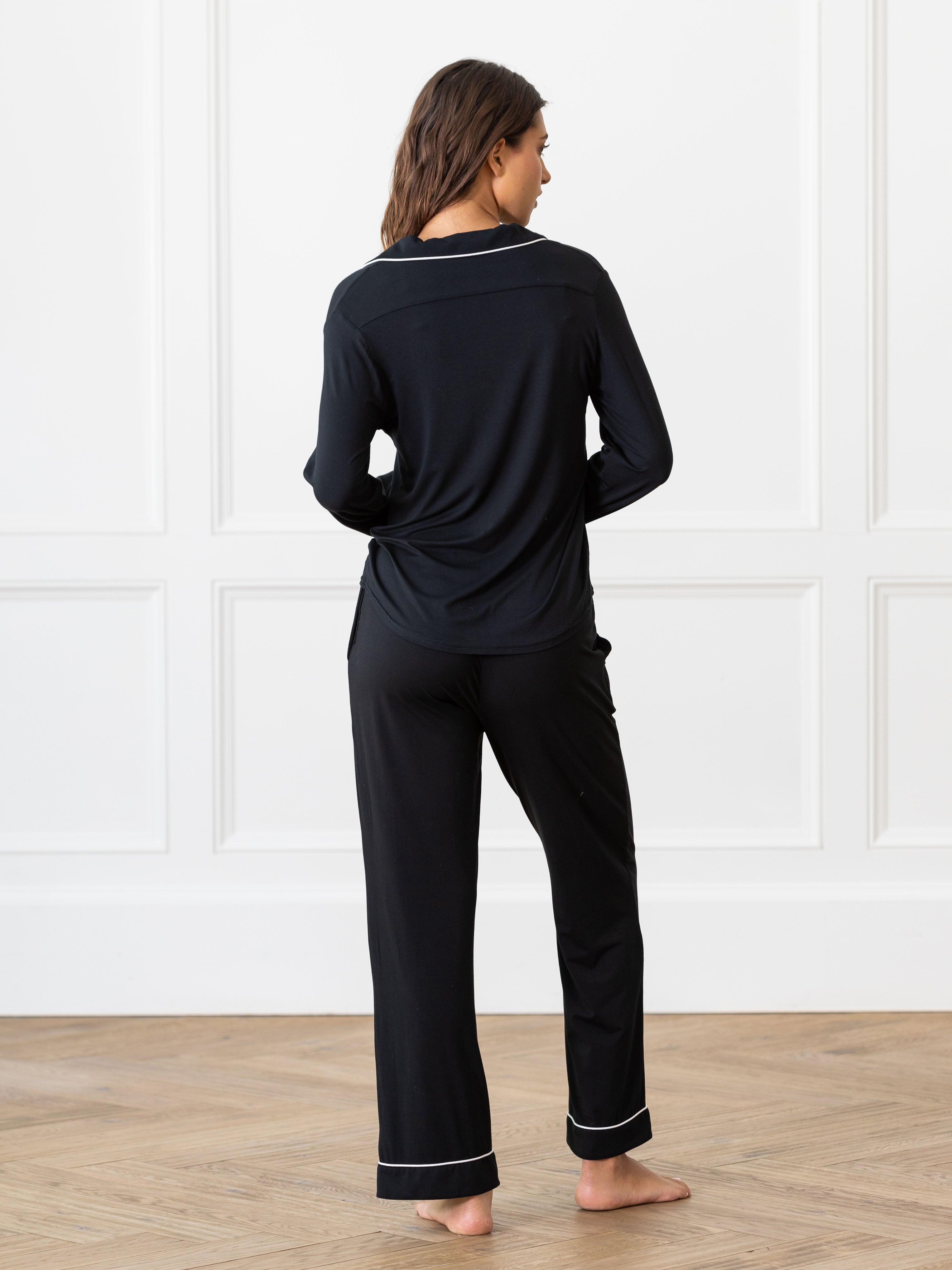 Women&#39;s Bamboo Stretch-Knit Long Sleeve Pajama Set