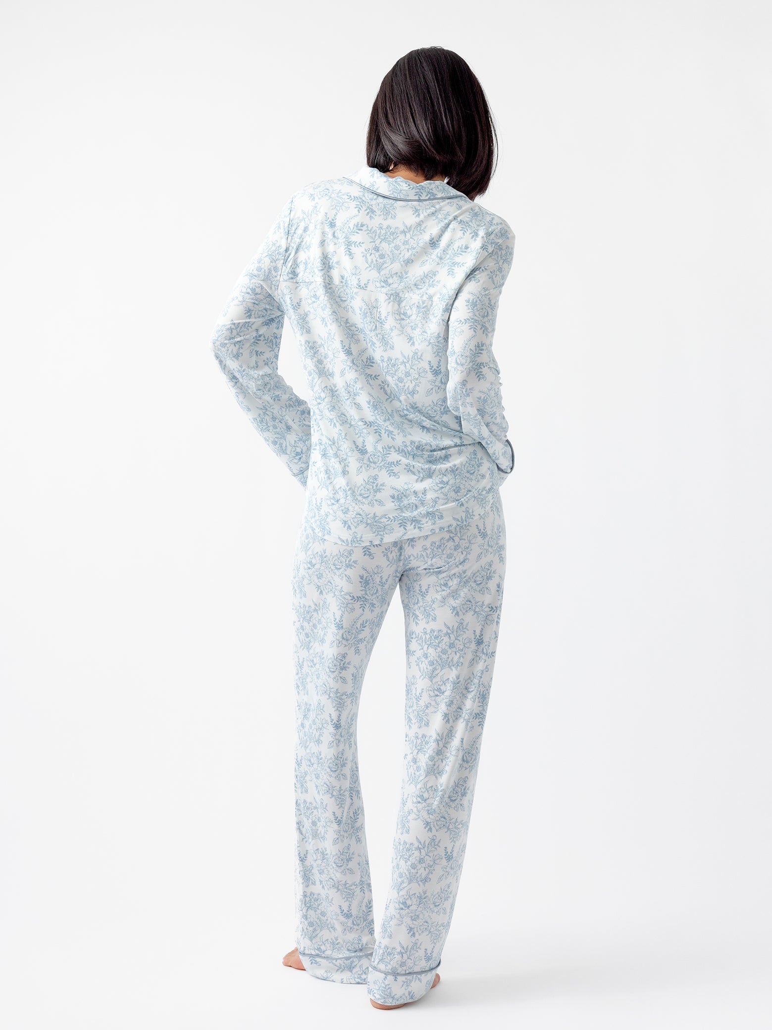 Women&#39;s Bamboo Stretch-Knit Long Sleeve Pajama Set