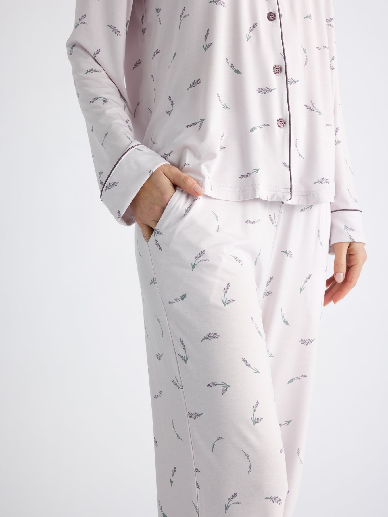 Women&#39;s Bamboo Stretch-Knit Long Sleeve Pajama Set