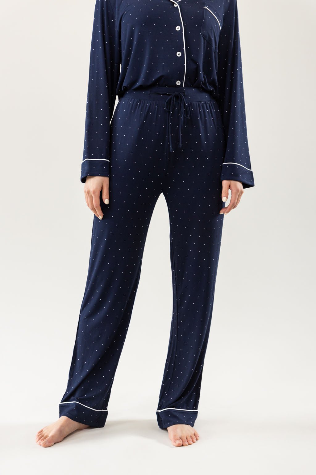 Women&#39;s Bamboo Stretch-Knit Long Sleeve Pajama Set