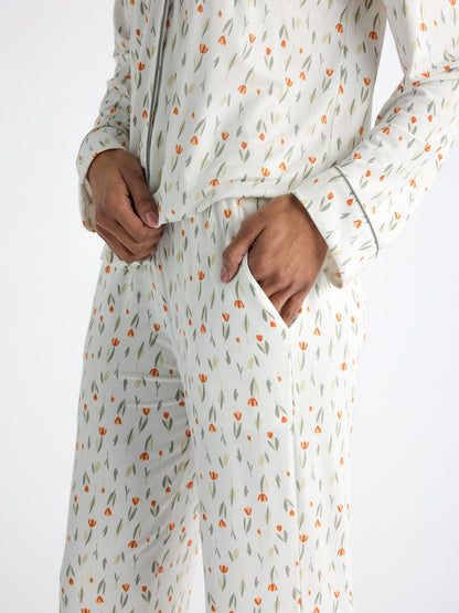 Women's Bamboo Stretch-Knit Long Sleeve Pajama Set