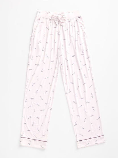 Women's Bamboo Stretch-Knit Long Sleeve Pajama Set