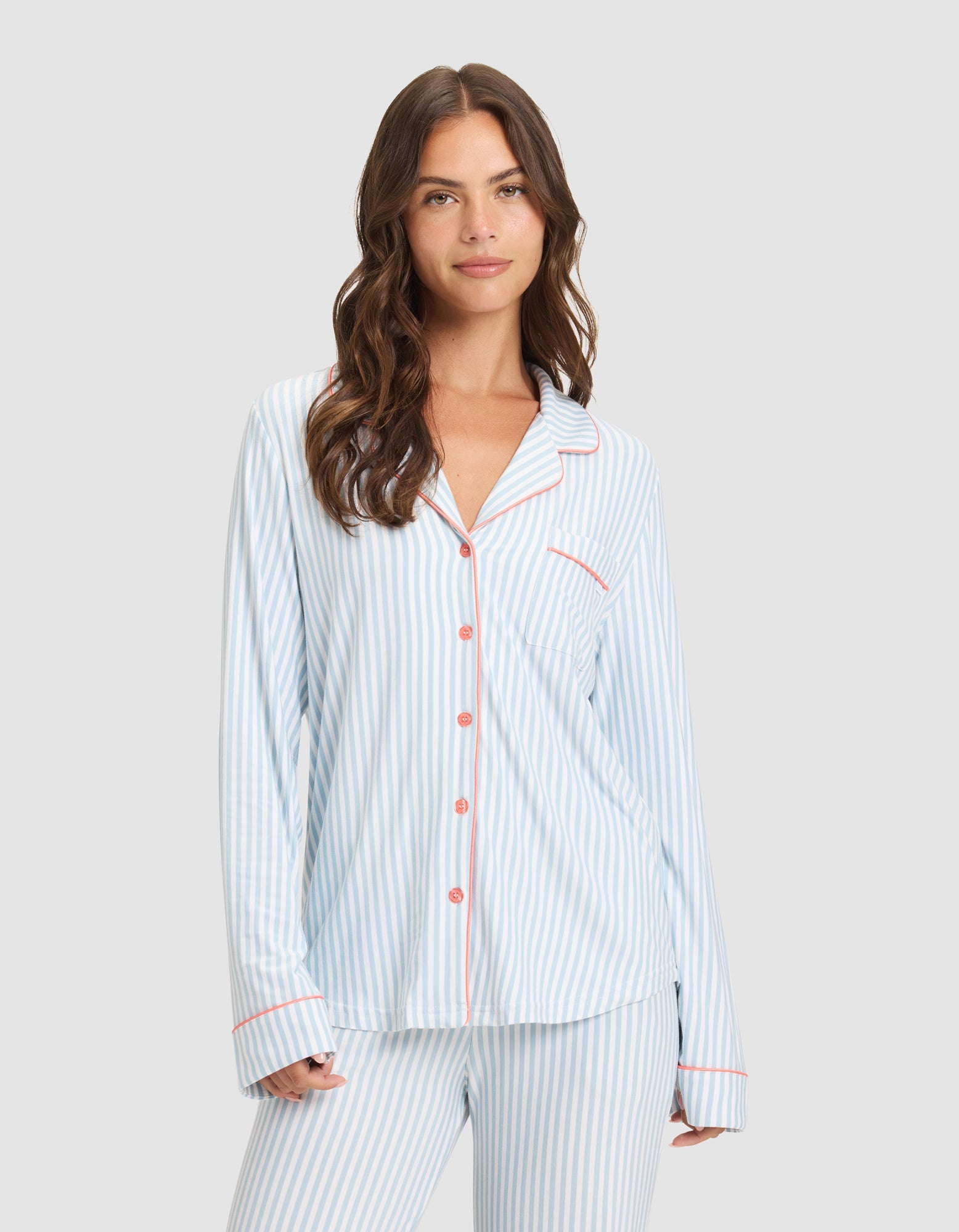 Women&#39;s Bamboo Stretch-Knit Long Sleeve Pajama Set