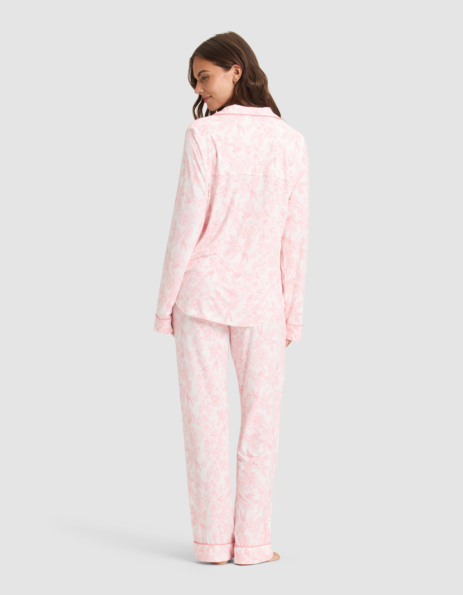 Women&#39;s Bamboo Stretch-Knit Long Sleeve Pajama Set